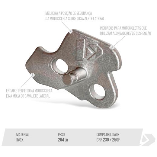 Extensor de Cavalete Lateral Biker CRF 230F + CRF 250F Inox