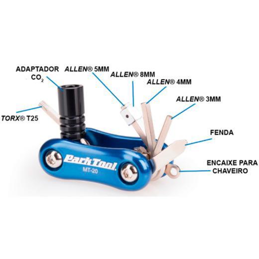 Ferramenta Park Tool MT-20 9 Funções