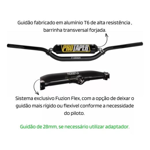 Guidão Protaper Fuzion Henry/Reed