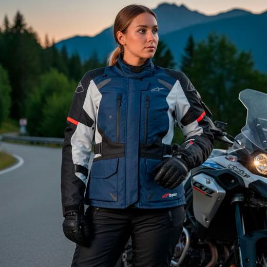 Jaqueta Feminina Alpinestars Stella Andes V3 Drystar Azul