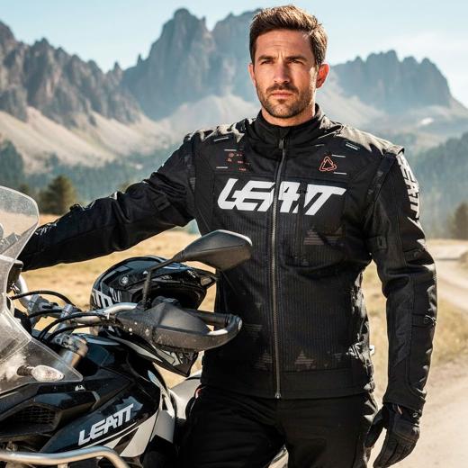 Jaqueta Leatt Moto 4.5 X-Flow Preto/Branco