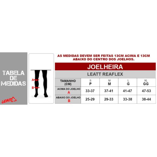 Joelheira Leatt Reaflex Pro
