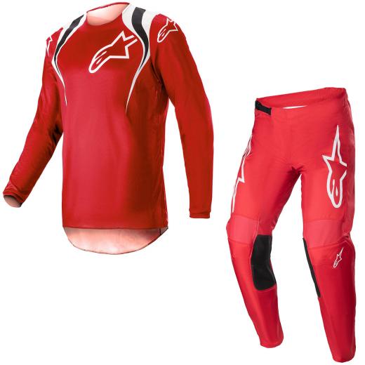 Kit Calça + Camisa Alpinestars Fluid Narin 2023 Vermelho