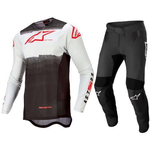 Kit Cala + Camisa Alpinestars Supertech Foster 2022 Branco/Preto