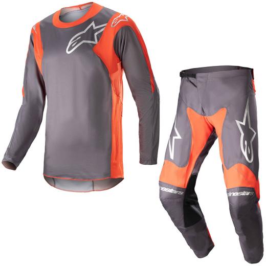 Kit Calça + Camisa Alpinestars Racer Hoen 2023 Cinza