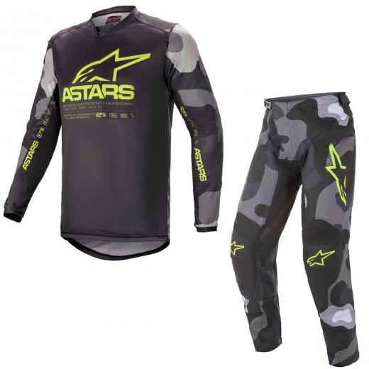 Kit Calça + Camisa Alpinestars Racer Tactical Amarelo