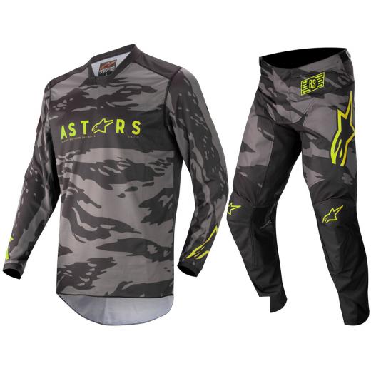 Kit Calça + Camisa Alpinestars Racer Tactical 2022 Amarelo