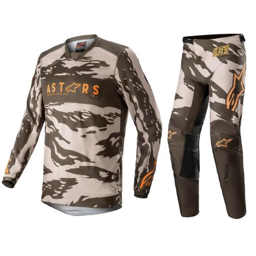 Kit Calça + Camisa Alpinestars Racer Tactical 2022 Bege