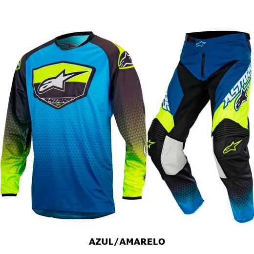 Kit Calça + Camisa Alpinestars Racer Supermatic 17