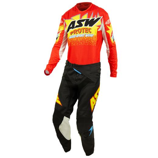 Kit Calça + Camisa ASW Podium Protec Vermelho/Preto