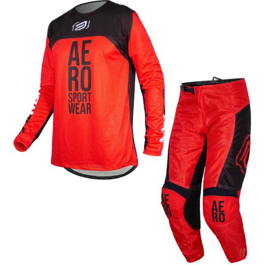 Kit Calça + Camisa ASW Vented Twister 2023 Vermelho/Preto