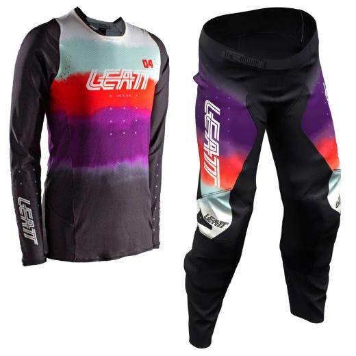 Kit Calça + Camisa Feminina Leatt 4.5 Lite Azul 2025