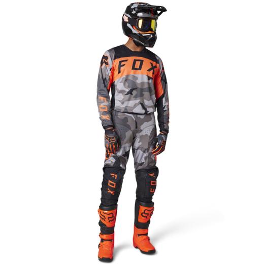 Kit Calça + Camisa Fox 180 BNKR Camo Laranja