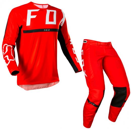 Kit Calça + Camisa Fox 360 Merz Vermelho