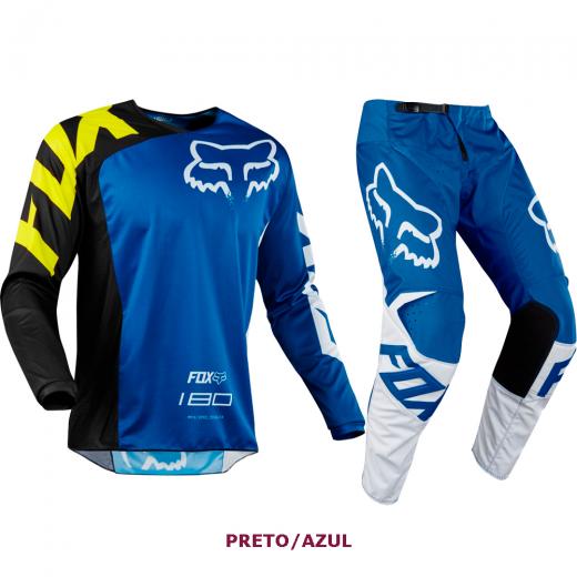 Kit Cala + Camisa Fox 180 Race 18