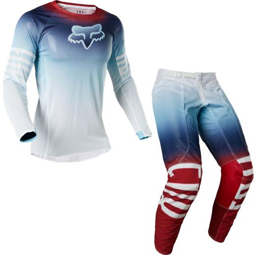 Kit Cala + Camisa Fox Airline Reepz Branco/Azul