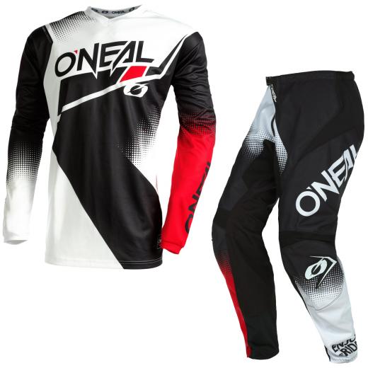 Kit Cal�a + Camisa Oneal Element Preto/Branco 2022
