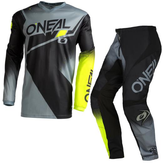 Kit Cal�a + Camisa ONeal Element Preto/Cinza 2022