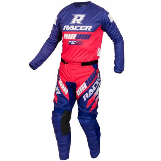 Kit Cala + Camisa Racer On Azul/Vermelho