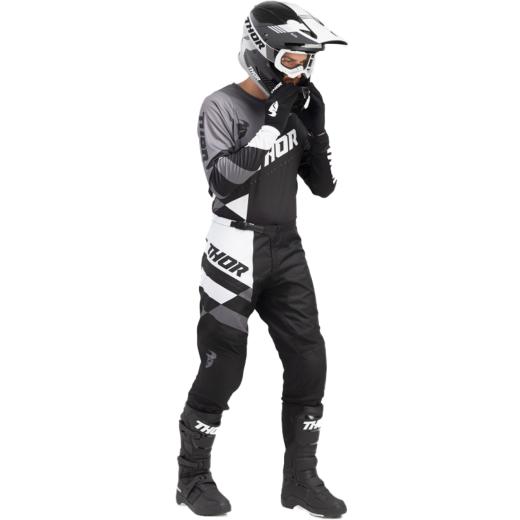 Kit Calça + Camisa Thor Sector Checker Preto/Cinza