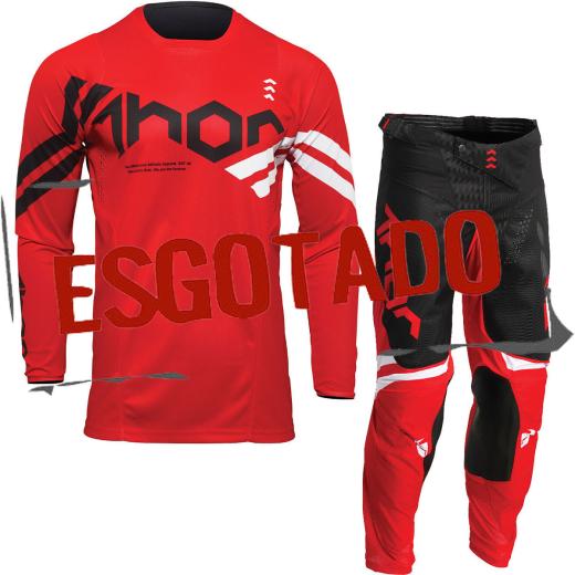 Kit Calça + Camisa Thor Pulse Cube Vermelho