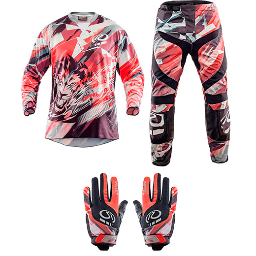 Kit Equipamento Motocross Riffel - 3 Itens
