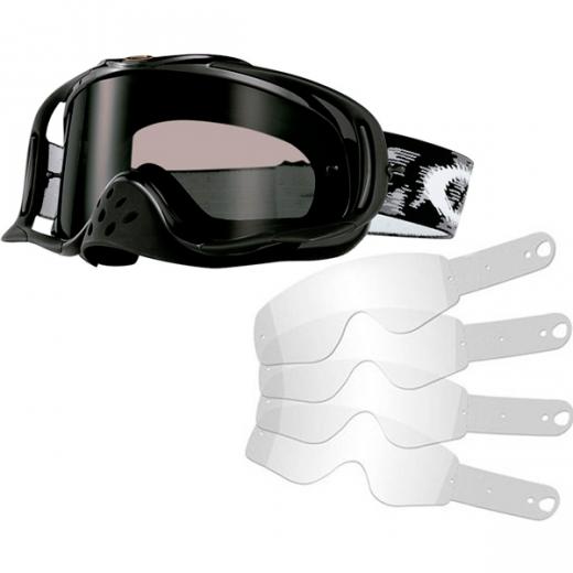 Kit culos + Tear Off Oakley Crowbar MX Jet Black Speed