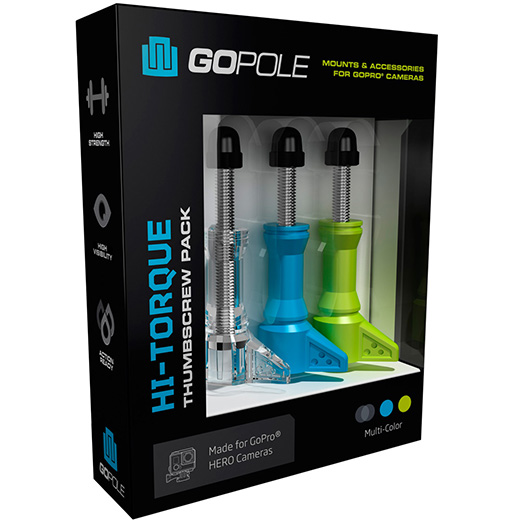 Kit de Parafusos GoPole Hi-Torque para Câmeras GoPro