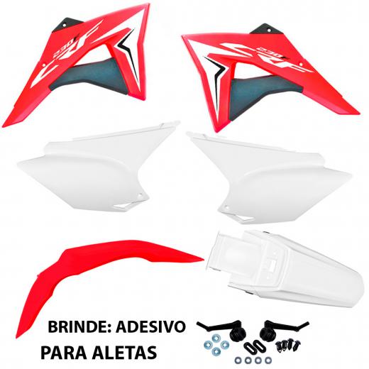 Kit Plstico CRF 230 Avtec com Aletas Biker
