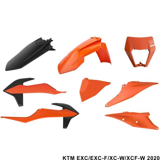 Kit Plástico Polisport KTM EXC/EXC-F/XC-W/XCF-W 2020
