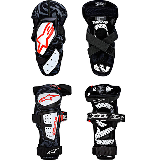 Kit Proteção Cotoveleira+Joelheira Alpinestars MOAB