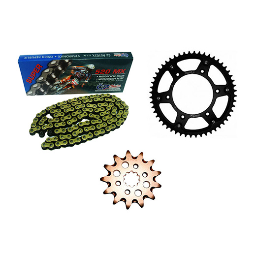 Kit Relação Coroa, Corrente e Pinhão CRF230