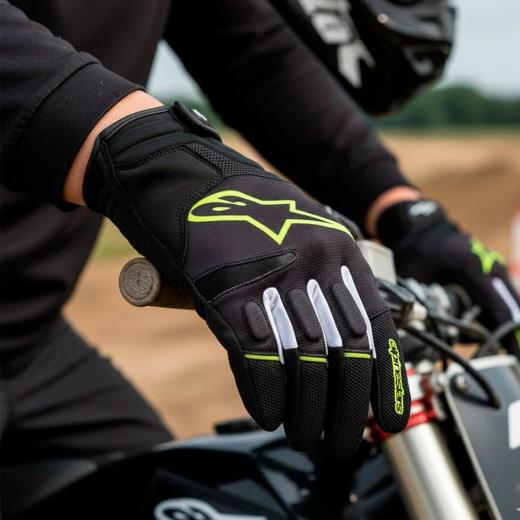 Luva Alpinestars Atom Preto/Amarelo