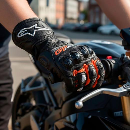 Luva Alpinestars GP Plus R V2 Preto/Vermelho