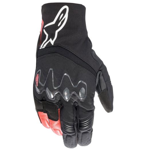 Luva Alpinestars Hyde XT Drystar XF Preto/Vermelho Flúor