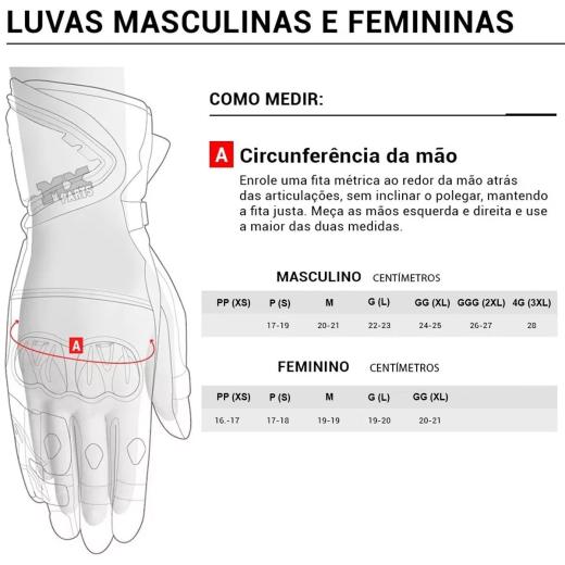 Luva Alpinestars Reef Preto/Vermelho