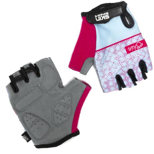 Luva Feminina Skin Sport Venus Azul/Rosa