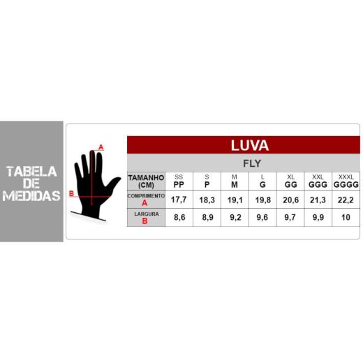 Luva Fly F-16 Aqua/Preto