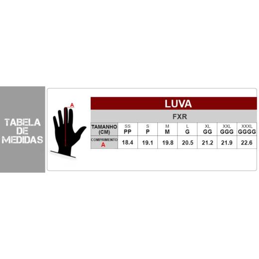 Luva FXR Prime Preto/Amarelo