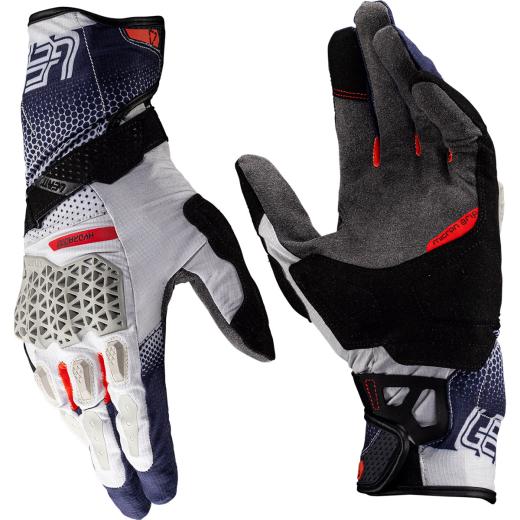 Luva Leatt Adventure Hydradri 5.5 Cinza/Azul