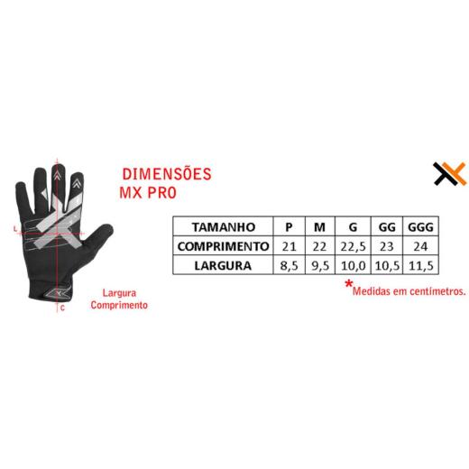 Luva Mattos Racing Mx Pro Azul