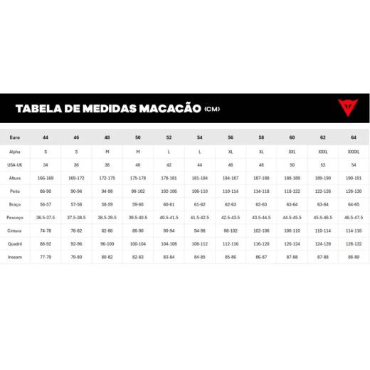 Macacão Dainese Tosa