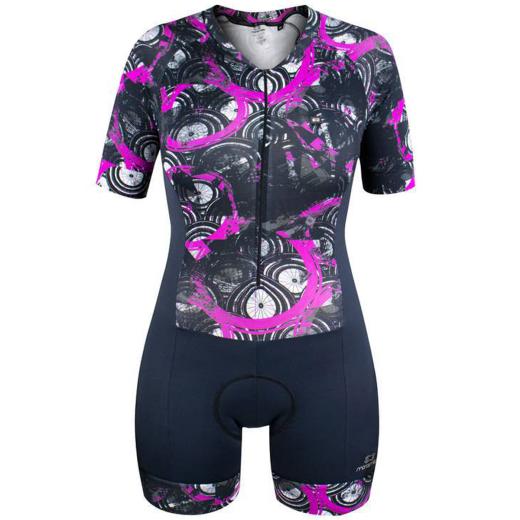 Macaquinho Feminino Marcio May Funny Pink Wheels