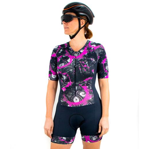 Macaquinho Feminino Marcio May Funny Pink Wheels