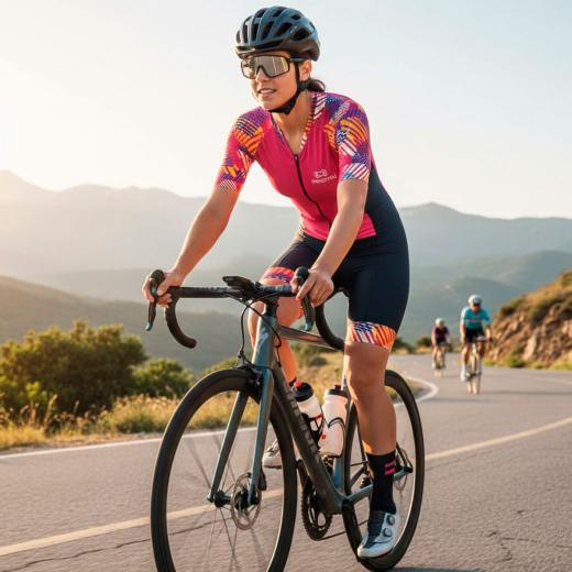 Macaquinho Feminino Marcio May Sport Pink Geoleaves