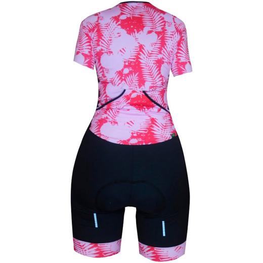 Macaquinho Feminino Mauro Ribeiro Leaf Rosa