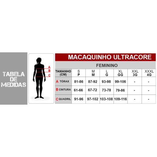 Macaquinho com Top Feminino Ultracore Black Mamba