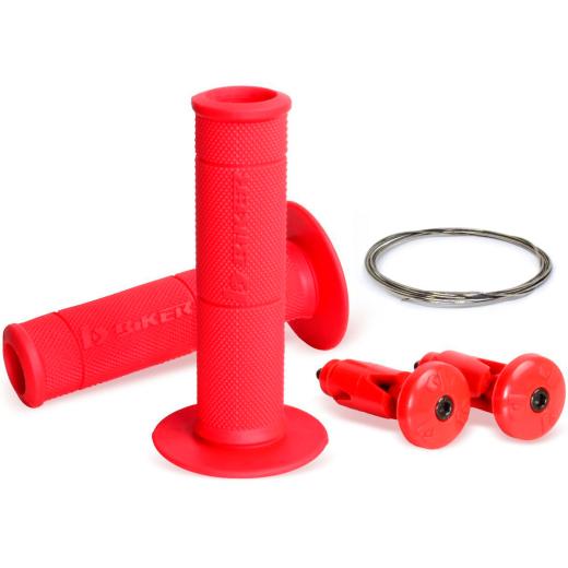 Manopla Biker Diamond Grip Vazada C/ Acabamento de Guidão