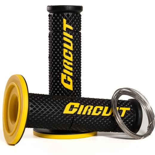 Manopla Circuit V Racing Preto/Amarelo