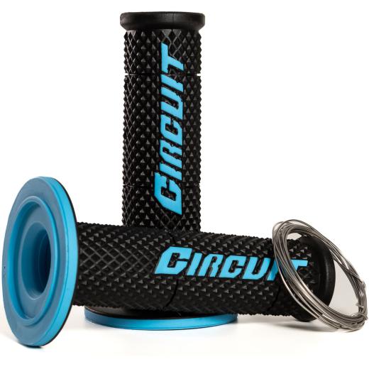 Manopla Circuit V Racing Preto/Azul